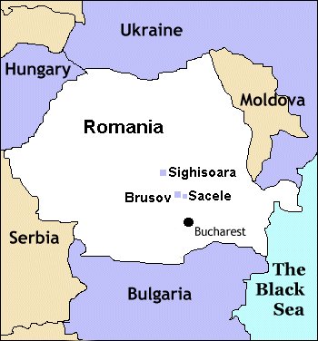 Map of Romania